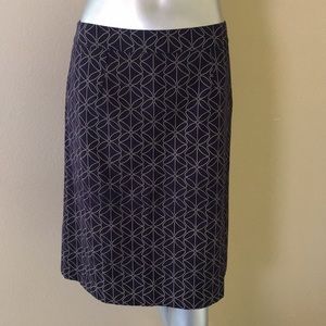 BODEN | Printed Abstract Floral Dot Canvas A-Line Skirt